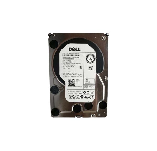 02G4HM - Dell 2TB 7200RPM SATA 3Gb/s Hot-Pluggable (512n) 3.5-Inch Hard Drive with Tray for PowerEdge Server & PowerVault Storage Array