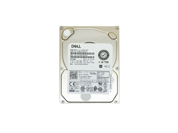 0383N9 - Dell 1.8TB 10000RPM SAS 12Gb/s Hot-Pluggable (4Kn) 2.5-Inch Hard Drive with Tray for PowerEdge Server & PowerVault Server