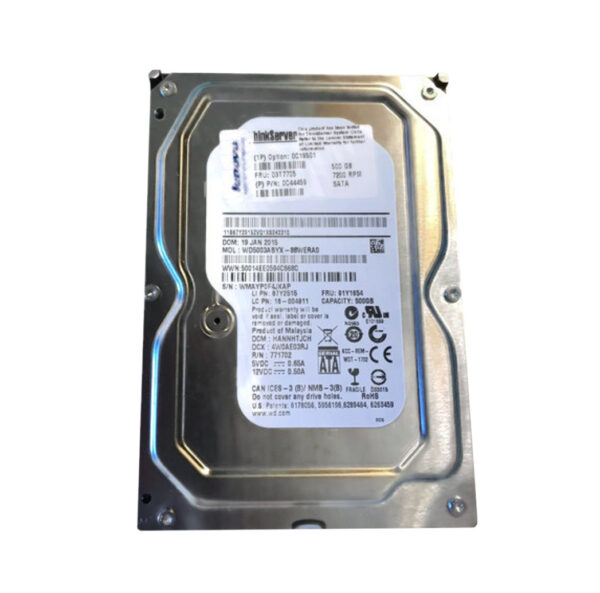 03T7705 - Lenovo 500GB 7200RPM SATA 6Gb/s 3.5-Inch Hard Drive for ThinkServer