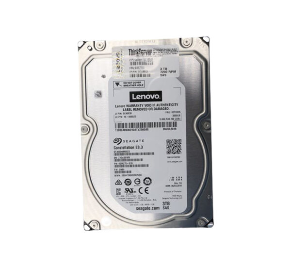 03T7732 - Lenovo 3TB 7200RPM SAS 6Gb/s 128MB Cache 3.5-Inch Enterprise Hard Drive