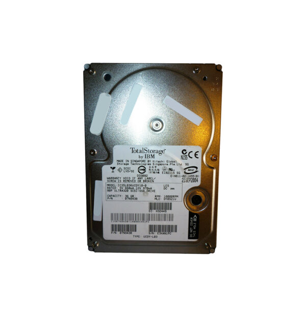 07N9438 - IBM 36.7GB 10000RPM Ultra320 SCSI 80-Pin 8MB Cache 3.5-Inch Hard Drive