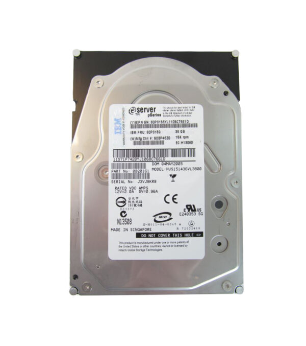 0B20161 - IBM 36.7GB 15000RPM Ultra320 SCSI 80-Pin 16MB Cache 3.5-Inch Hard Drive