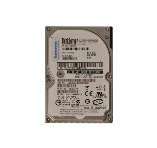 0B22384 - IBM 146GB 10000RPM SAS 3Gb/s 16MB Cache 2.5-Inch Hard Drive