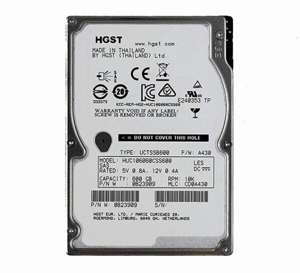0B23909 - HGST Ultrastar C10K600 Series 600GB 10000RPM SAS 6Gb/s 64MB Cache SFF 2.5-inch Enterprise Hard Drive