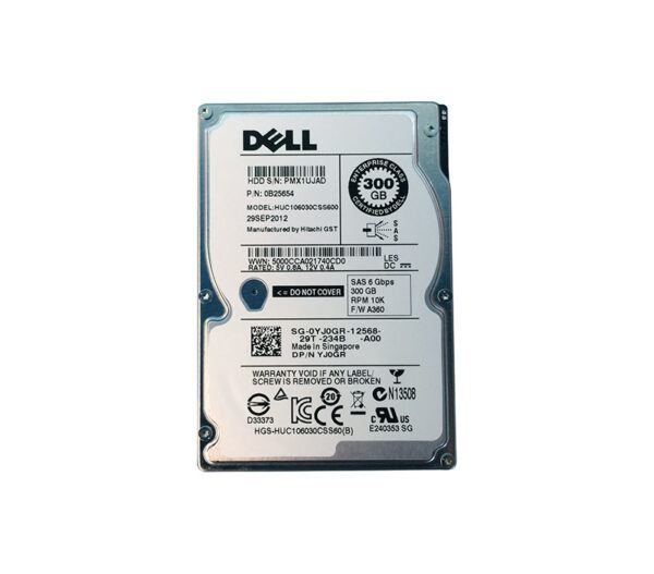 0B25654 - HGST Ultrastar C10K600 Series 300GB 10000RPM SAS 6Gb/s 64MB Cache SFF 2.5-inch Enterprise Hard Drive