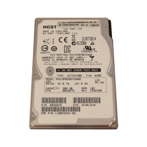 0B26076 - HGST Ultrastar C10K900 Series 300GB 10000RPM SAS 6Gb/s 64MB Cache 512e SFF 2.5-inch Hard Drive