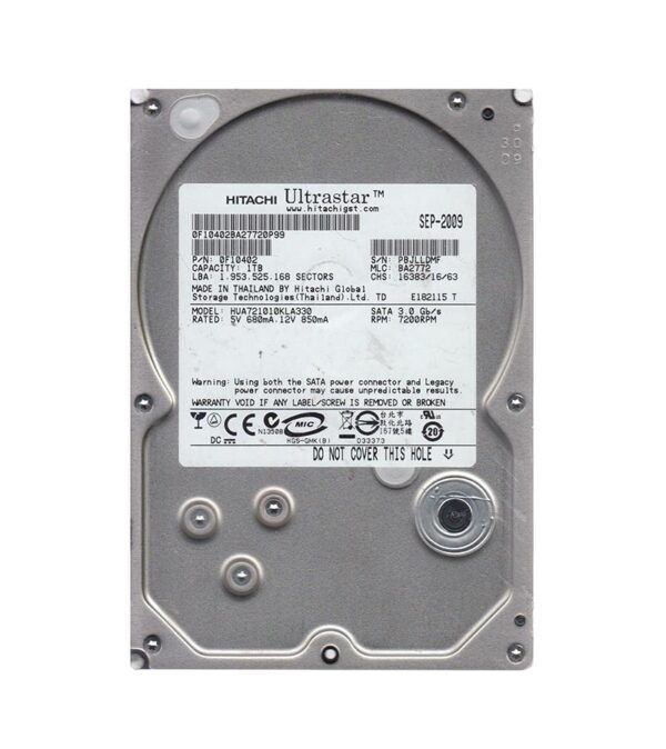0F10402 - Hitachi Ultrastar A7K1000 Series 1TB 7200RPM SATA 3Gb/s 32MB Cache 3.5-inch Hard Drive
