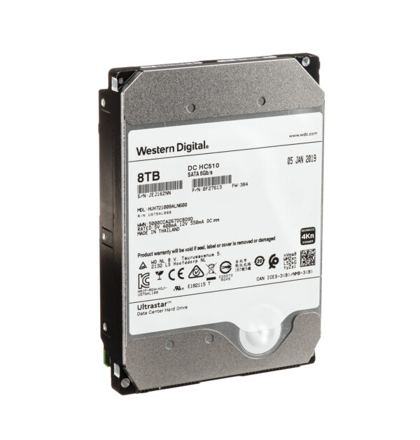 0F27613 - HGST Ultrastar DC HC510 Series 8TB 7200RPM SATA 6Gb/s 256MB Cache 4Kn (Instant Secure Erase Encryption) 3.5-inch Hard Drive