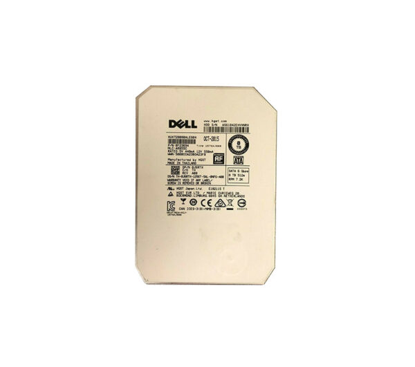 0J6RTX - Dell 8TB 7200RPM SATA 6Gb/s Hot-Pluggable (512e) 3.5-Inch Hard Drive with Tray for PowerEdge Server & PowerVault Server