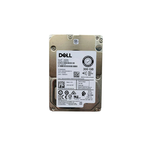 0NCT9F - Dell 300GB 15000RPM SAS 12Gb/s Hot-Pluggable (512n) 2.5-Inch Hard Drive with Tray for PowerEdge Servers