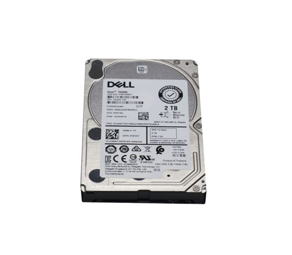 0TMVN7 - Dell 2TB 7200RPM SAS 12Gb/s Hot-Pluggable (512n) 2.5-Inch Nearline Hard Drive for PowerEdge Servers