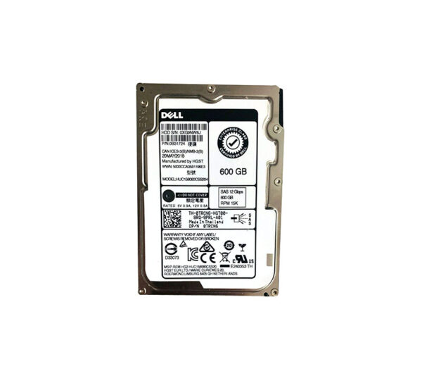 0TRCN6 - Dell 600GB 15000RPM SAS 6Gb/s Hot-Pluggable 64MB Cache 2.5-Inch Hard Drive with Tray for PowerEdge Server & PowerVault Storage Array