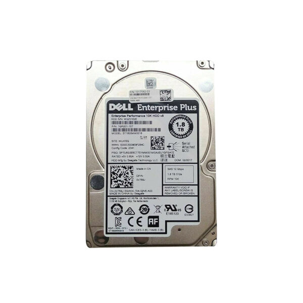 0V768J - Dell 1.8TB 10000RPM SAS 12Gb/s Hot-Pluggable 2.5-Inch Enterprise Hard Drive with Tray