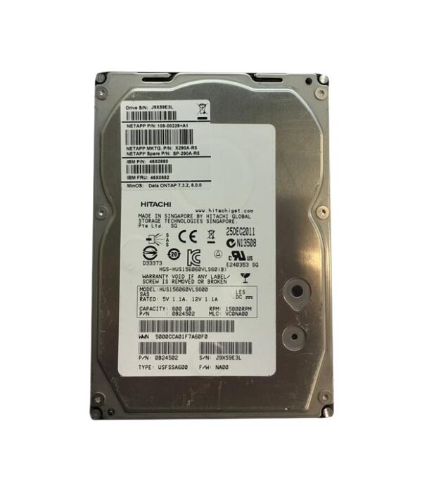 108-00226+A1 - NetApp 600GB 15000RPM SAS 6Gb/s 3.5-Inch Hard Drive