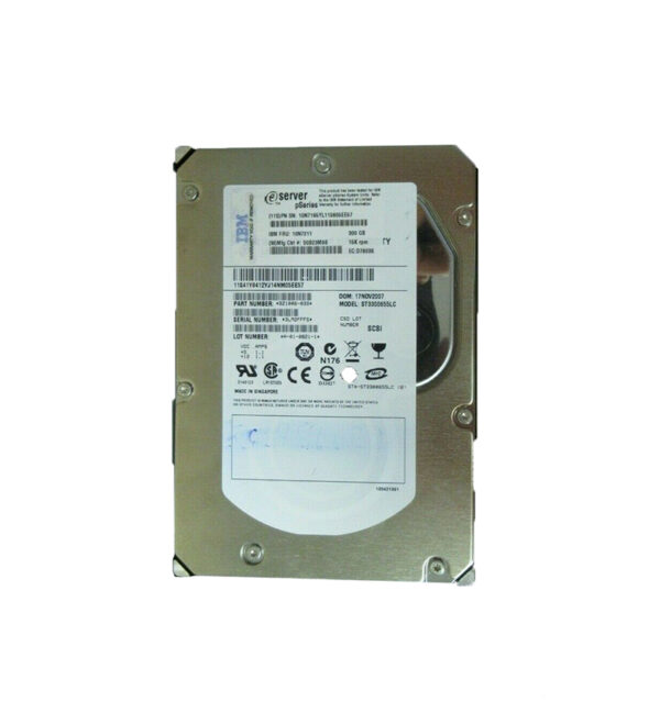 10N7211 - IBM 300GB 15000RPM Ultra320 SCSI 80-Pin 16MB Cache 3.5-Inch Hard Drive