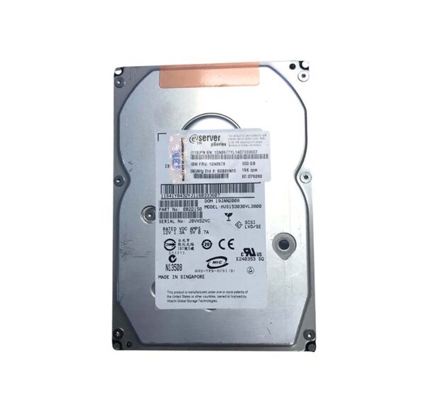 10N8578 - IBM 300GB 15000RPM Ultra320 SCSI 80-Pin 3.5-Inch Hard Drive