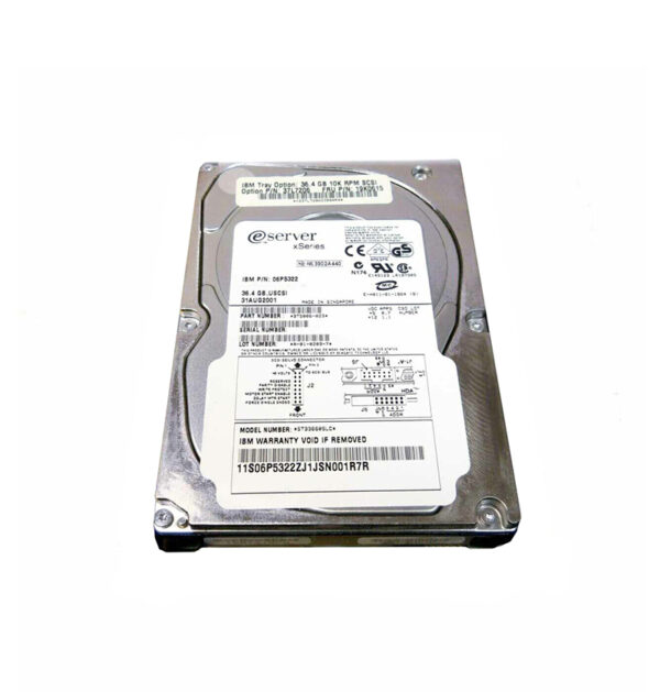 19K0615 - IBM 36.4GB 10000RPM Ultra160 SCSI Hot Swappable 80-Pin 3.5-Inch Hard Drive with Tray