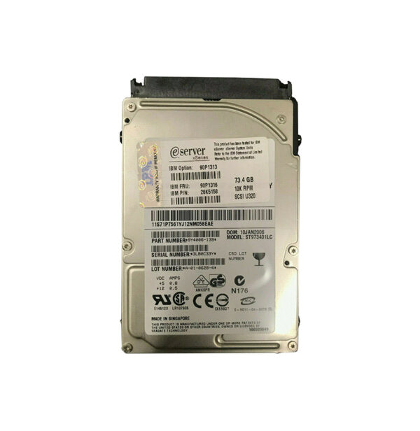 26K5158 - IBM 73.4GB 10000RPM Ultra320 SCSI 80-Pin 8MB Cache 2.5-Inch Hard Drive