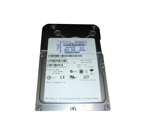 26K5245 - IBM 73.4GB 15000RPM Ultra320 SCSI 80-Pin Hot Swappable 3.5-Inch Hard Drive