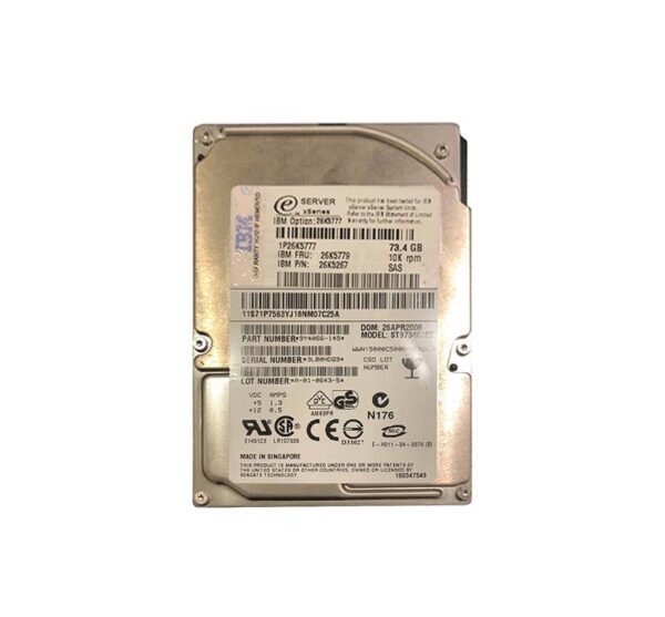 26K5779 - IBM 73.4GB 10000RPM SAS 3Gb/s 8MB Cache 2.5-Inch Hard Drive