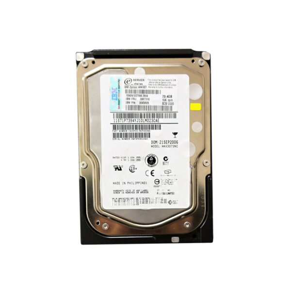 26K5825 - IBM 73.4GB 15000RPM Ultra320 SCSI 80-Pin 8MB Cache 3.5-Inch Hard Drive