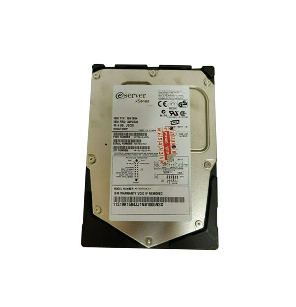 32P0732 - IBM 36.4GB 15000RPM Ultra320 SCSI 80-Pin Hot Swappable 3.5-Inch Hard Drive