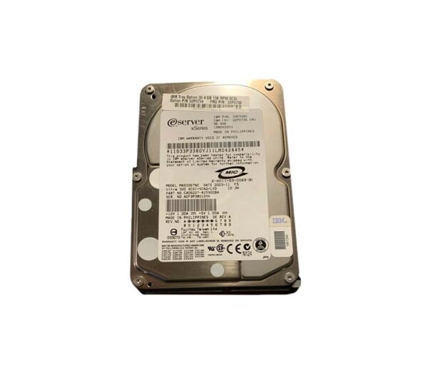 32P0736 - IBM 36.4GB 15000RPM Ultra320 SCSI 80-Pin Hot Swappable 3.5-Inch Hard Drive