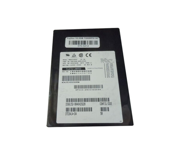 370-3414-01 - Sun 18.2GB 7200RPM Ultra-160 SCSI Hot-Pluggable Single-Ended 80-Pin 3.5-Inch Hard Drive