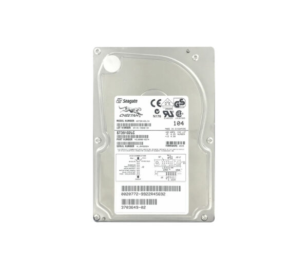 3703649-02 - Sun 9.1GB 10000RPM Ultra2 Wide SCSI 1MB Cache 80-Pin 3.5-Inch Hard Drive
