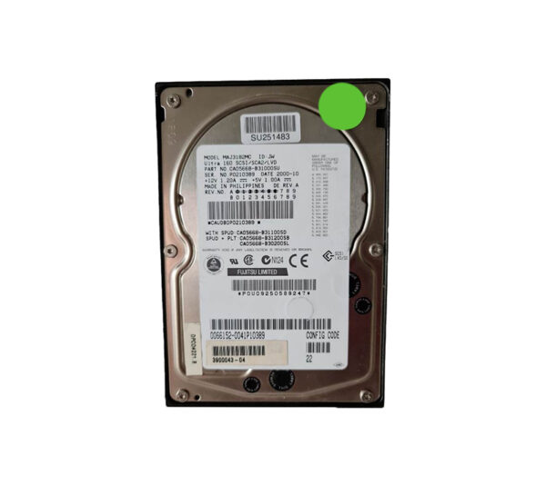390-0043-04 - Sun 18.2GB 10000RPM Ultra-160 SCSI 4MB Cache 80-Pin 3.5-Inch Hard Drive