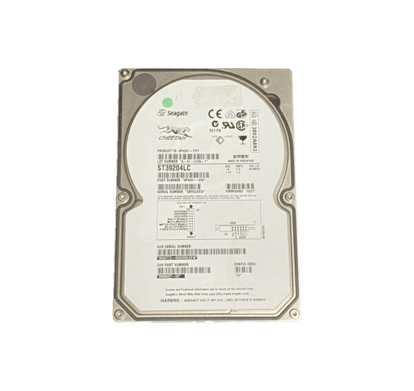 3900037 - Sun 9.2GB 10000RPM Ultra-160 SCSI 4MB Cache Hot Swappable 80-Pin 3.5-Inch Hard Drive