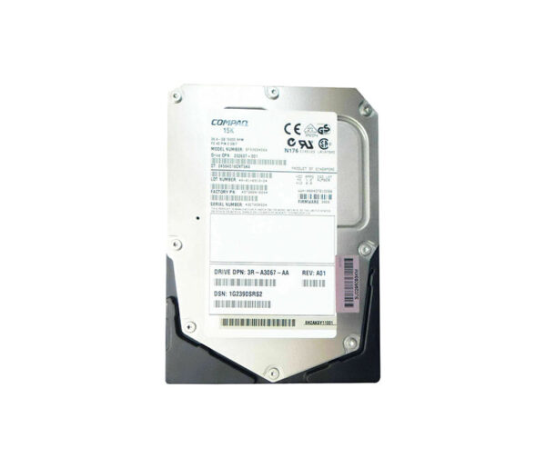 3R-A3067-AA - HP 36.4GB 15000RPM Fibre Channel 2Gb/s Hot-Pluggable 3.5-inch Hard Drive