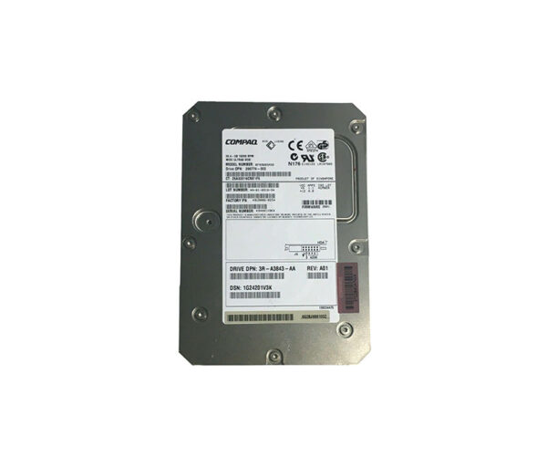 3R-A3843-AA - HP 36.4GB 10000RPM Ultra160 SCSI 4MB Cache Hot-Pluggable LVD 80-Pin 3.5-inch Hard Drive