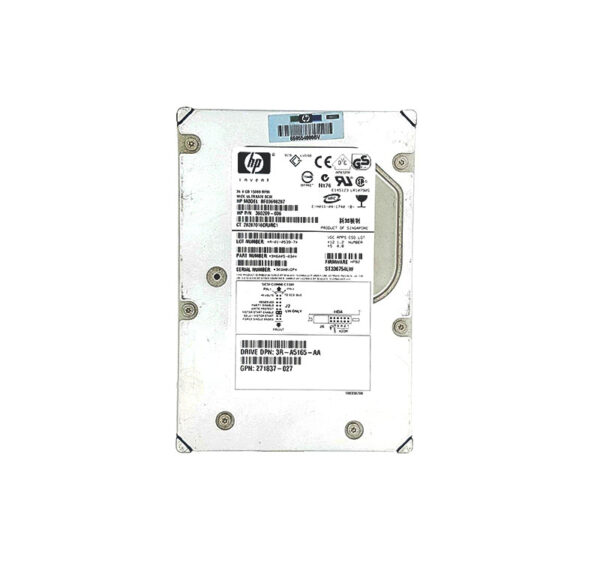 3R-A5165-AA - HP 36.4GB 15000RPM Ultra320 SCSI LVD 68-Pin 3.5-inch Hard Drive