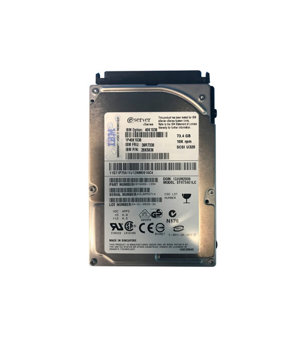 40K1038 - IBM 73.4GB 10000RPM Ultra320 SCSI 80-Pin 2.5-Inch Hard Drive for BladeCenter
