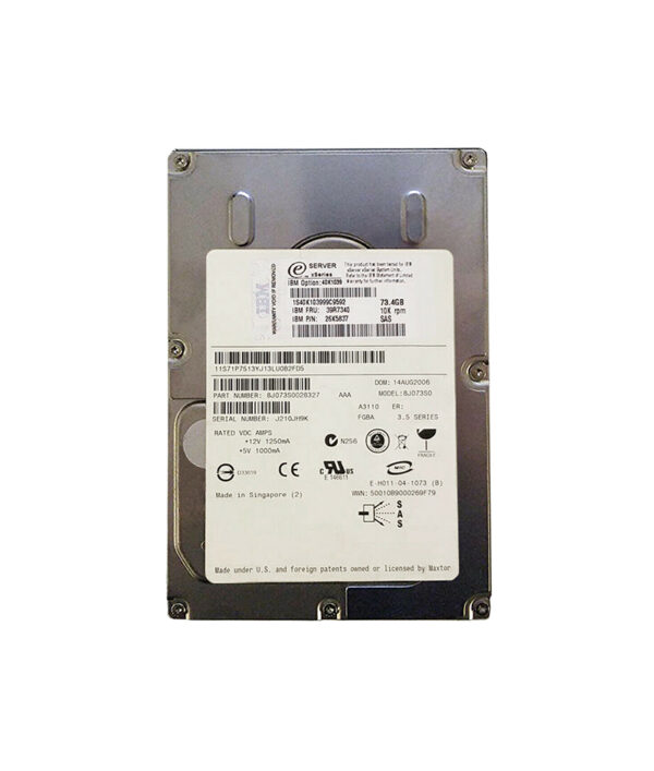 40K1039 - IBM 73.4GB 10000RPM SAS 6Gb/s 16MB Cache 3.5-Inch Hard Drive