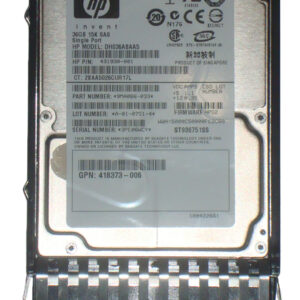 418373-006 - HP 36GB 15000RPM SAS 3Gb/s Hot-Pluggable Single Port SFF 2.5-inch Hard Drive with Tray