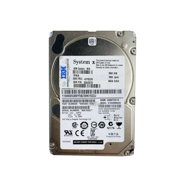 41Y8376 - Lenovo 300GB 10000RPM SAS 6Gb/s 2.5-Inch Hard Drive