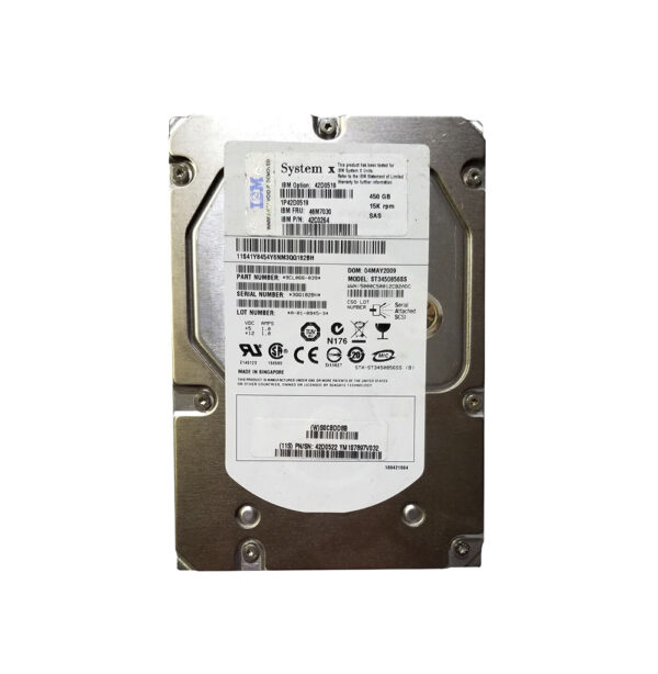 42D0519 - IBM 450GB 15000RPM SAS 3.5-Inch Hard Drive with Tray or System x32XX