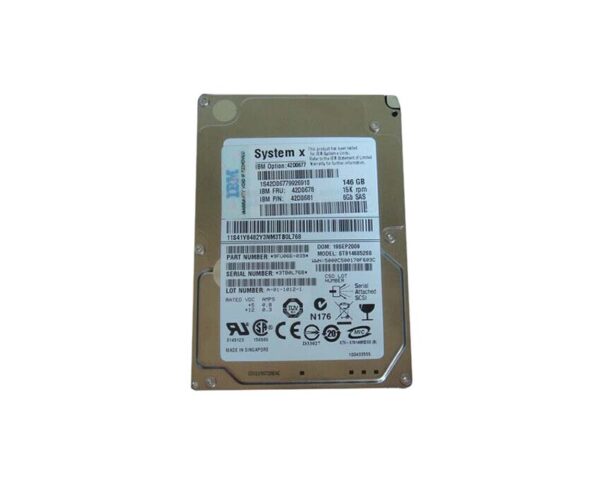 42D0678 - IBM 146GB 15000RPM SAS 6Gb/s 16MB Cache 2.5-Inch Hard Drive