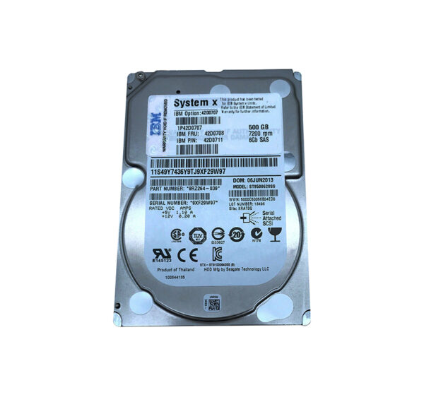 42D0711 - IBM 500GB 7200RPM SAS Hot-Swappable 2.5-inch Hard Drive