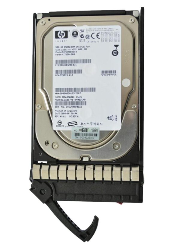461138-B21 - HP 1TB 7200RPM SAS 3Gb/s 16MB Cache Hot-Pluggable Dual Port 3.5-inch Midline Hard Drive