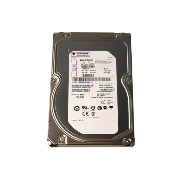 81Y9879 - IBM 3TB 7200RPM SAS 6Gb/s Hot Swappable 3.5-Inch Nearline Hard Drive