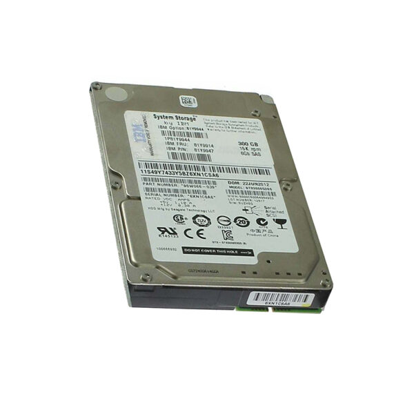81Y9944 - IBM 300GB 15000RPM SAS 6Gb/s Hot-Swappable 2.5-Inch Hard Drive