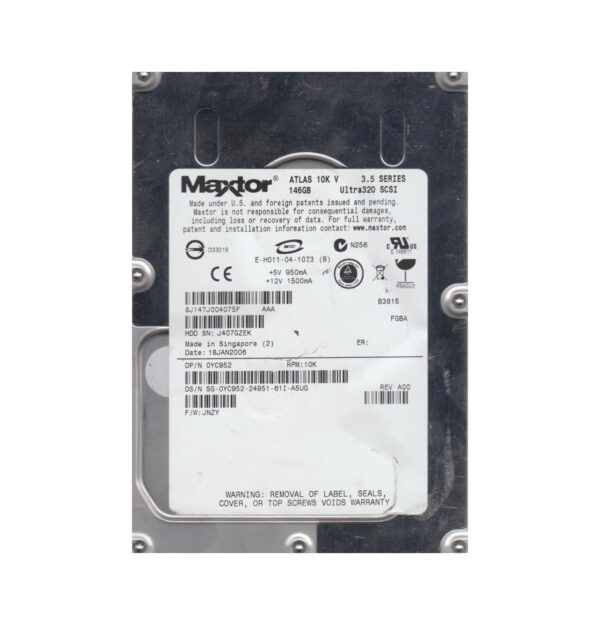 8J073J0 - Maxtor Atlas 73GB 10000RPM Ultra320 SCSI 8MB Cache 80-Pin Low Profile 3.5-Inch Hard Drive
