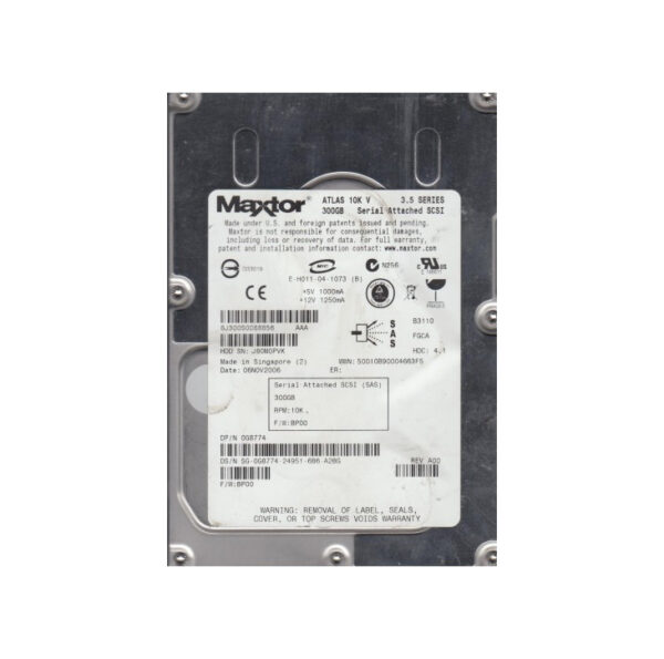 8E036J0 - Maxtor Atlas 15K II 36.7GB 15000RPM Ultra320 SCSI 8MB Cache 80-Pin 3.5-Inch Hard Drive