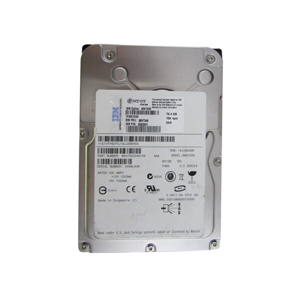 8K073S0 - Maxtor Atlas-2 73GB 15000RPM SAS 3Gb/s 16MB Cache 3.5-Inch Hard Drive