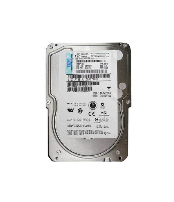90P1310 - IBM 146GB 10000RPM Ultra320 SCSI 80-Pin 8MB Cache 3.5-Inch Hard Drive
