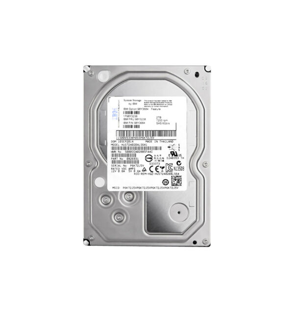 98Y3238 - IBM 2TB 7200RPM SAS 6Gb/s 128MB Cache 3.5-Inch Hard Drive