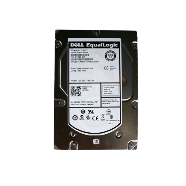 9FN066-057 - Seagate Cheetah 15K.7 Series 600GB 15000RPM SAS 6Gb/s 16MB Cache (CE) 3.5-Inch Hard Drive with Tray for EqualLogic Storage Array